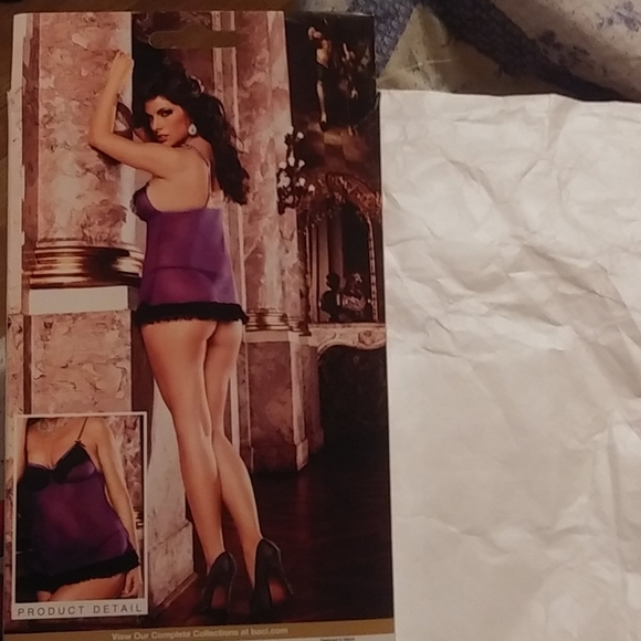 Baci Lingerie Ruffle Mesh Nightie - Picture 2 of 2